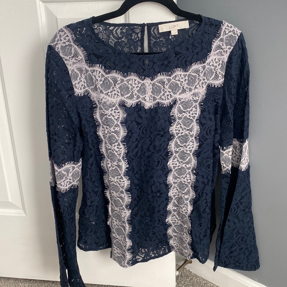 Loft lace top
